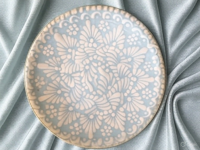 Arreglo plato talavera 25 cms