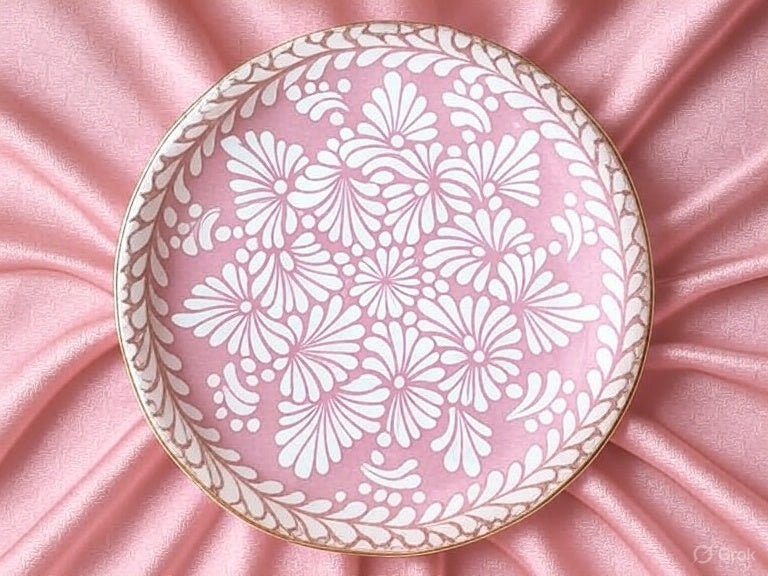 Arreglo plato talavera 25 cms
