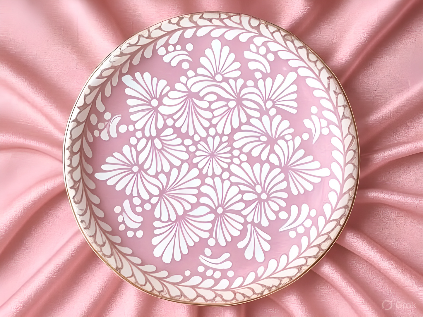 Plato de Talavera Poblana varios diseños y colores