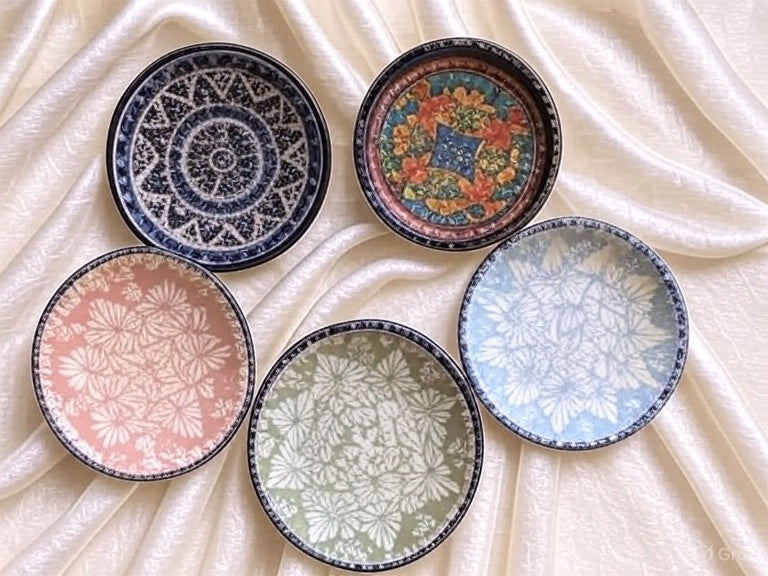 Arreglo plato talavera 25 cms
