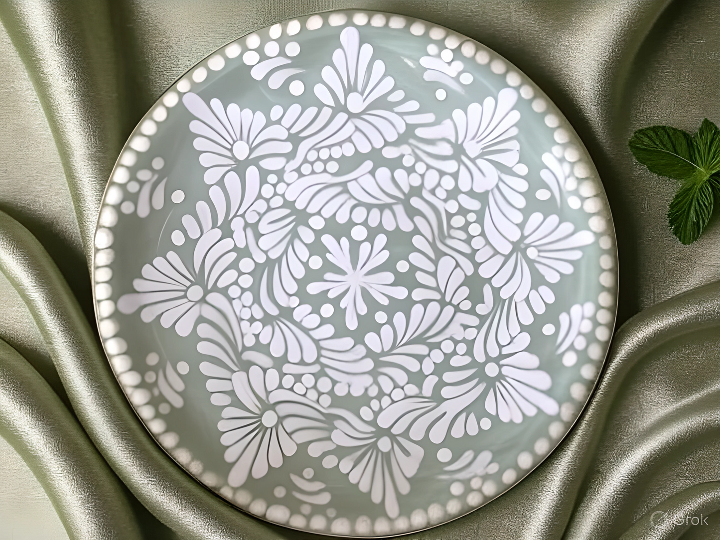 Plato de Talavera Poblana varios diseños y colores